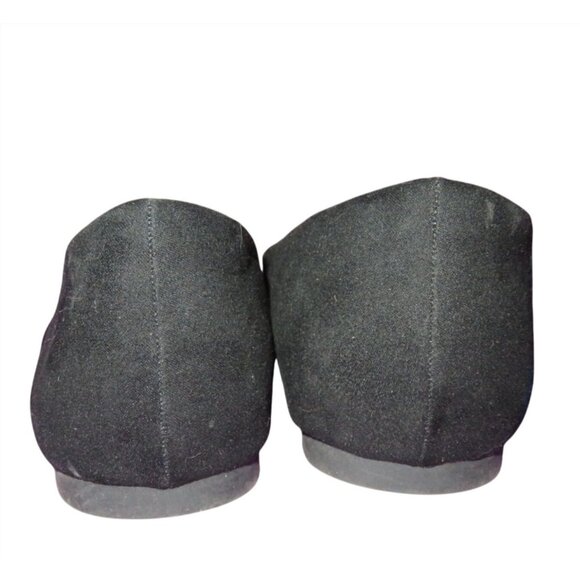 Ataiwee Classic Black Wide Width Pointed Toe Vegan Leather Ballet flats - Picture 3 of 6